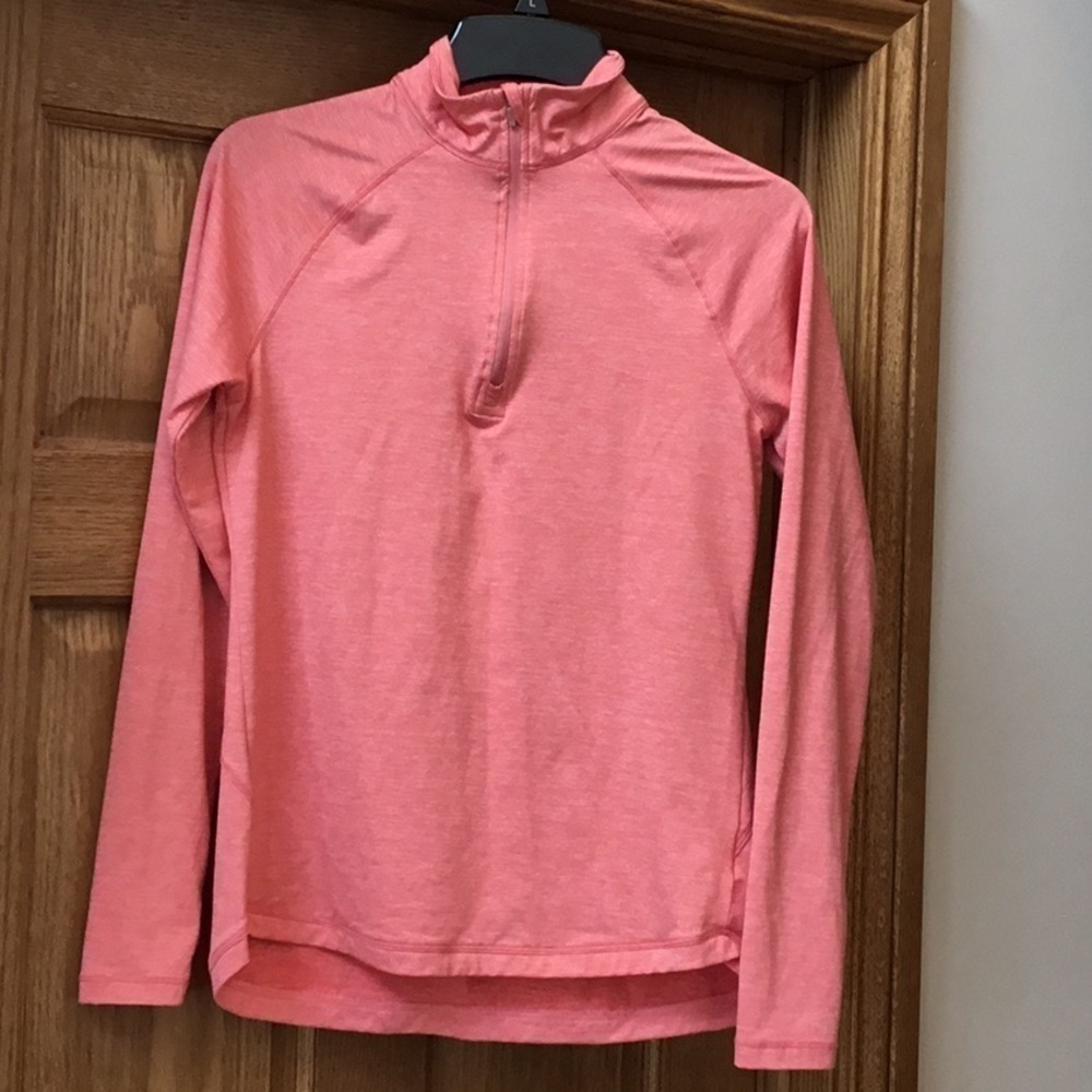 Jockey pink quarter zip pullover. Women’s size small - Picture 8 of 8